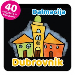Magneti gradić EKO V 01 B Dubrovnik komplet 40 ili 20 kom