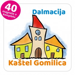 Magneti gradić EKO V 02 W Kaštel Gomilica komplet 40 ili 20 kom