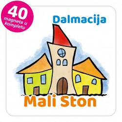 Magneti gradić EKO V 02 W Mali Ston komplet 40 ili 20 kom