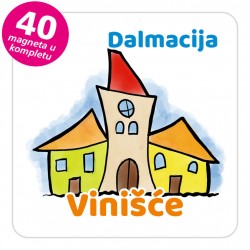 Magneti gradić EKO V 02 W Vinišće komplet 40 ili 20 kom