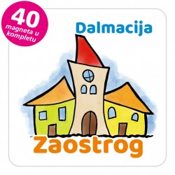 Magneti gradić EKO V 02 W Zaostrog komplet 40 ili 20 kom