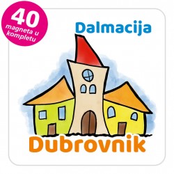 Magneti gradić EKO V 02 W Dubrovnik komplet 40 ili 20 kom