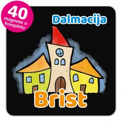 Magneti gradić EKO V 02 B Brist komplet 40 ili 20 kom