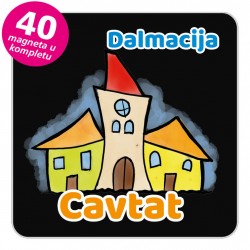 Magneti gradić EKO V 02 B Cavtat komplet 40 ili 20 kom