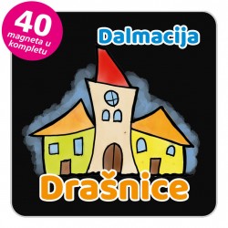 Magneti gradić EKO V 02 B Drašnice komplet 40 ili 20 kom