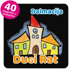 Magneti gradić EKO V 02 B Dugi Rat komplet 40 ili 20 kom