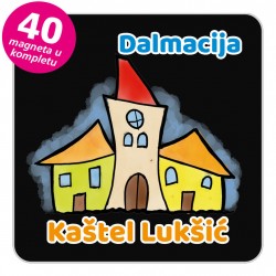 Magneti gradić EKO V 02 B Kaštel Lukšić komplet 40 ili 20 kom