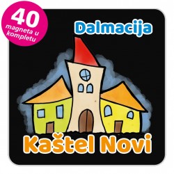Magneti gradić EKO V 02 B Kaštel Novi komplet 40 ili 20 kom