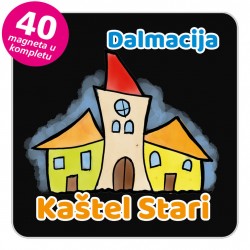 Magneti gradić EKO V 02 B Kaštel Stari komplet 40 ili 20 kom