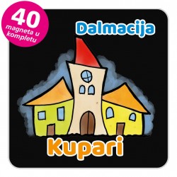 Magneti gradić EKO V 02 B Kupari komplet 40 ili 20 kom