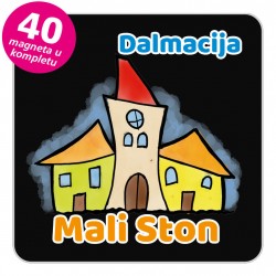 Magneti gradić EKO V 02 B Mali Ston komplet 40 ili 20 kom