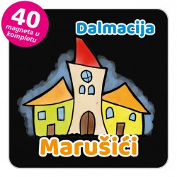 Magneti gradić EKO V 02 B Marušići komplet 40 ili 20 kom