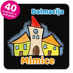 Magneti gradić EKO V 02 B Mimice komplet 40 ili 20 kom