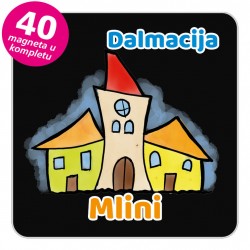 Magneti gradić EKO V 02 B Mlini komplet 40 ili 20 kom