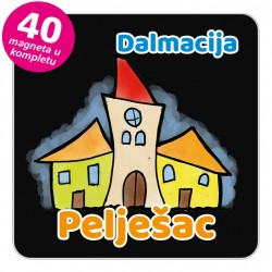 Magneti gradić EKO V 02 B Pelješac komplet 40 ili 20 kom