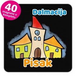 Magneti gradić EKO V 02 B Pisak komplet 40 ili 20 kom