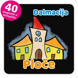 Magneti gradić EKO V 02 B Ploče komplet 40 ili 20 kom