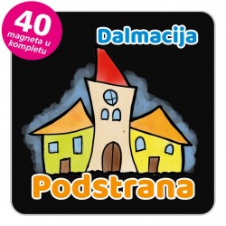 Magneti gradić EKO V 02 B Podstrana komplet 40 ili 20 kom