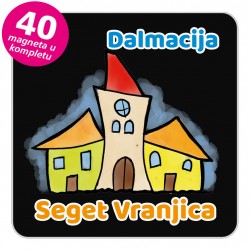 Magneti gradić EKO V 02 B Seget Vranjica komplet 40 ili 20 kom