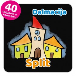 Magneti gradić EKO V 02 B Split komplet 40 ili 20 kom