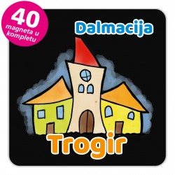 Magneti gradić EKO V 02 B Trogir komplet 40 ili 20 kom