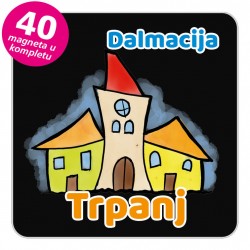 Magneti gradić EKO V 02 B Trpanj komplet 40 ili 20 kom