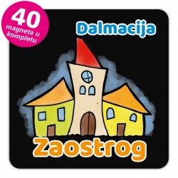 Magneti gradić EKO V 02 B Zaostrog komplet 40 ili 20 kom