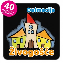 Magneti gradić EKO V 02 B Živogošće komplet 40 ili 20 kom