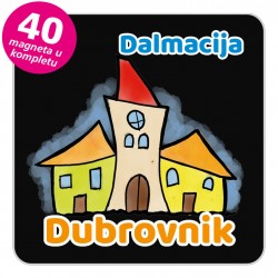 Magneti gradić EKO V 02 B Dubrovnik komplet 40 ili 20 kom