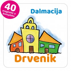 Magneti gradić EKO V 03 W Drvenik komplet 40 ili 20 kom