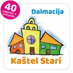 Magneti gradić EKO V 03 W Kaštel Stari komplet 40 ili 20 kom