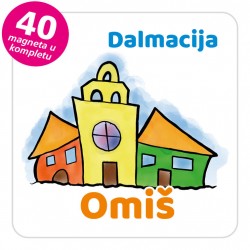 Magneti gradić EKO V 03 W Omiš komplet 40 ili 20 kom