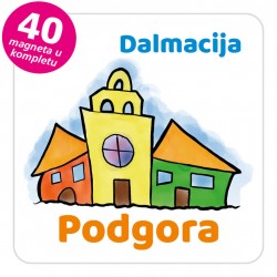 Magneti gradić EKO V 03 W Podgora komplet 40 ili 20 kom