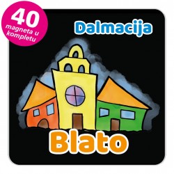 Magneti gradić EKO V 03 B Blato komplet 40 ili 20 kom