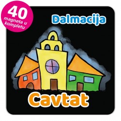 Magneti gradić EKO V 03 B Cavtat komplet 40 ili 20 kom