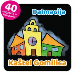 Magneti gradić EKO V 03 B Kaštel Gomilica komplet 40 ili 20 kom