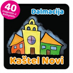 Magneti gradić EKO V 03 B Kaštel Novi komplet 40 ili 20 kom