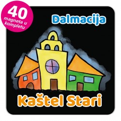 Magneti gradić EKO V 03 B Kaštel Stari komplet 40 ili 20 kom