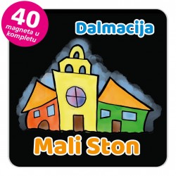 Magneti gradić EKO V 03 B Mali Ston komplet 40 ili 20 kom