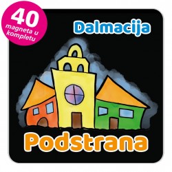 Magneti gradić EKO V 03 B Podstrana komplet 40 ili 20 kom