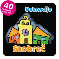 Magneti gradić EKO V 03 B Stobreč komplet 40 ili 20 kom