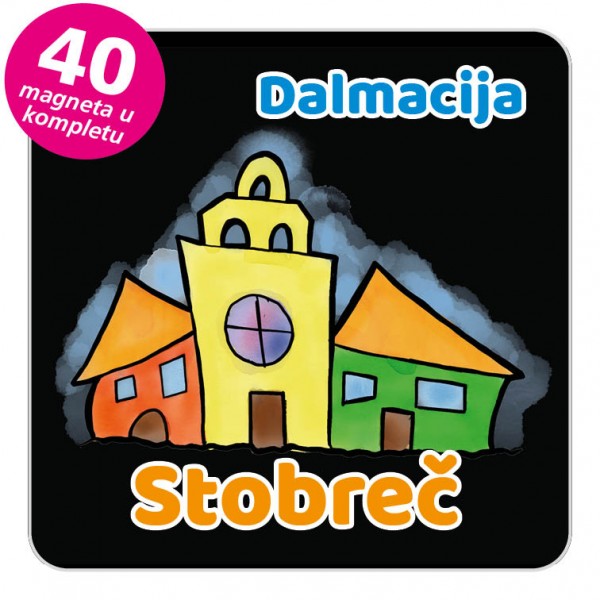 Magneti gradić EKO V 03 B Stobreč komplet 40 ili 20 kom