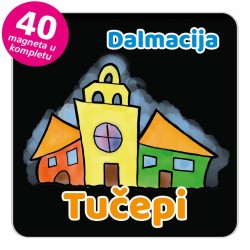 Magneti gradić EKO V 03 B Tučepi komplet 40 ili 20 kom