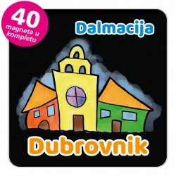 Magneti gradić EKO V 03 B Dubrovnik komplet 40 ili 20 kom