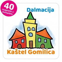 Magneti gradić EKO V 04 W Kaštel Gomilica komplet 40 ili 20 kom