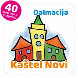 Magneti gradić EKO V 04 W Kaštel Novi komplet 40 ili 20 kom