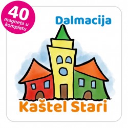 Magneti gradić EKO V 04 W Kaštel Stari komplet 40 ili 20 kom
