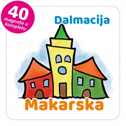 Magneti gradić EKO V 04 W Makarska komplet 40 ili 20 kom