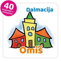 Magneti gradić EKO V 04 W Omiš komplet 40 ili 20 kom