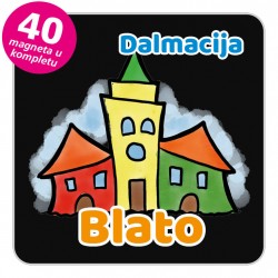 Magneti gradić EKO V 04 B Blato komplet 40 ili 20 kom